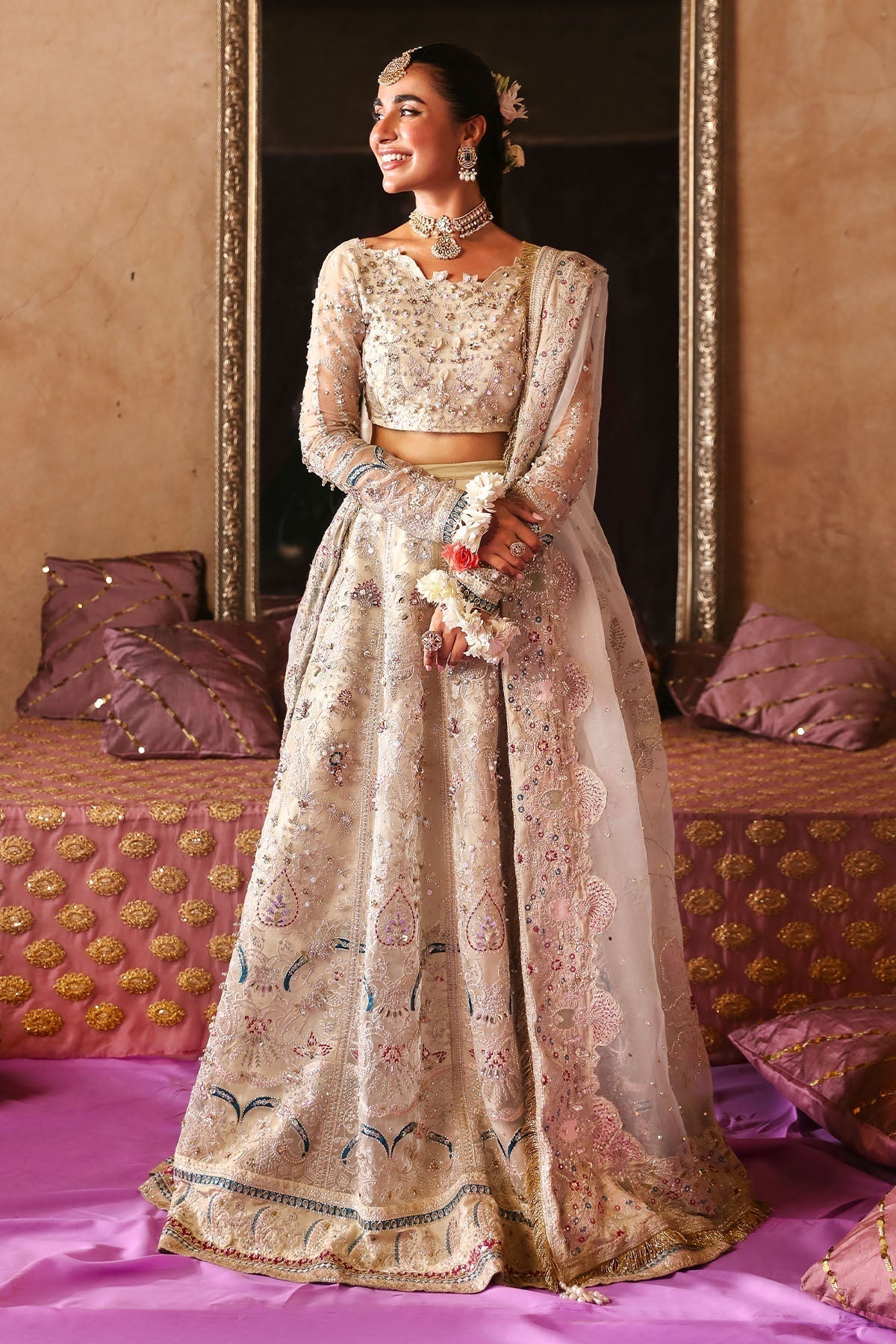 Nureh | Jhoomro Wedding Formals | NL-72 CHANDNI - Pakistani Designer Dress - by Nureh | Type: Bridal - 100% Original at Saira Sultan