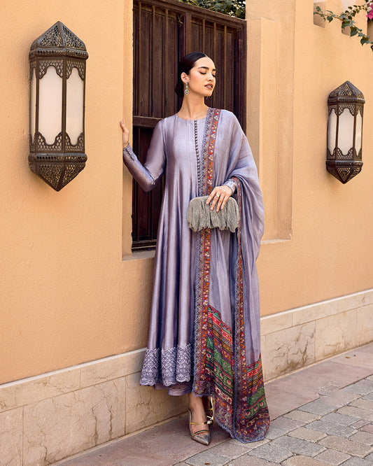 Faiza Saqlain | Carmela Luxury Pret | Mersera XS Mauve Silk