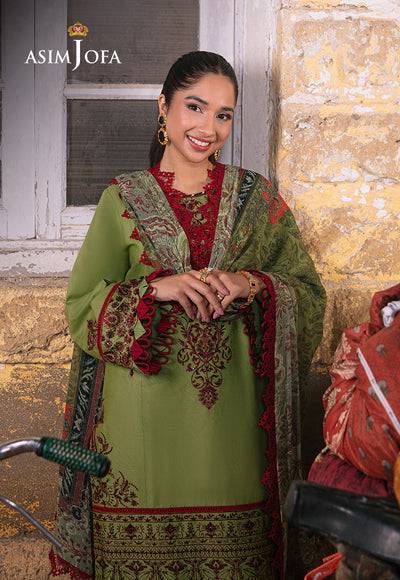 Asim Jofa | Embroidered Lawn Collection | AJAR-33 - Pakistani Designer Dress - by Asim Jofa | Type: Luxury - 100% Original at Saira Sultan