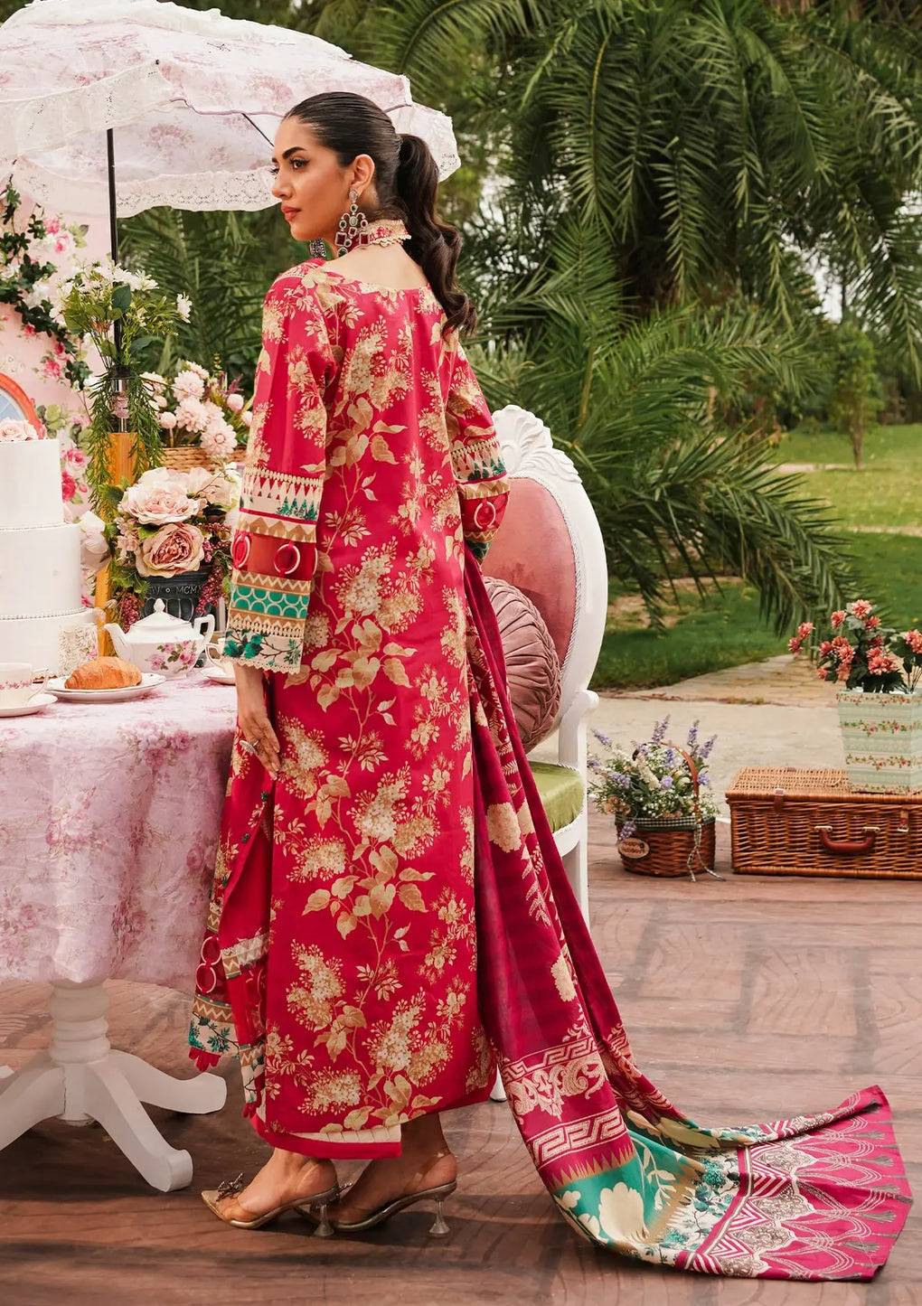 Elaf Premium | Printed Collection 24 | EEP-04A - Flores de Amor - Pakistani Designer Dress - by Elaf Premium | Type: Casuals - 100% Original at Saira Sultan