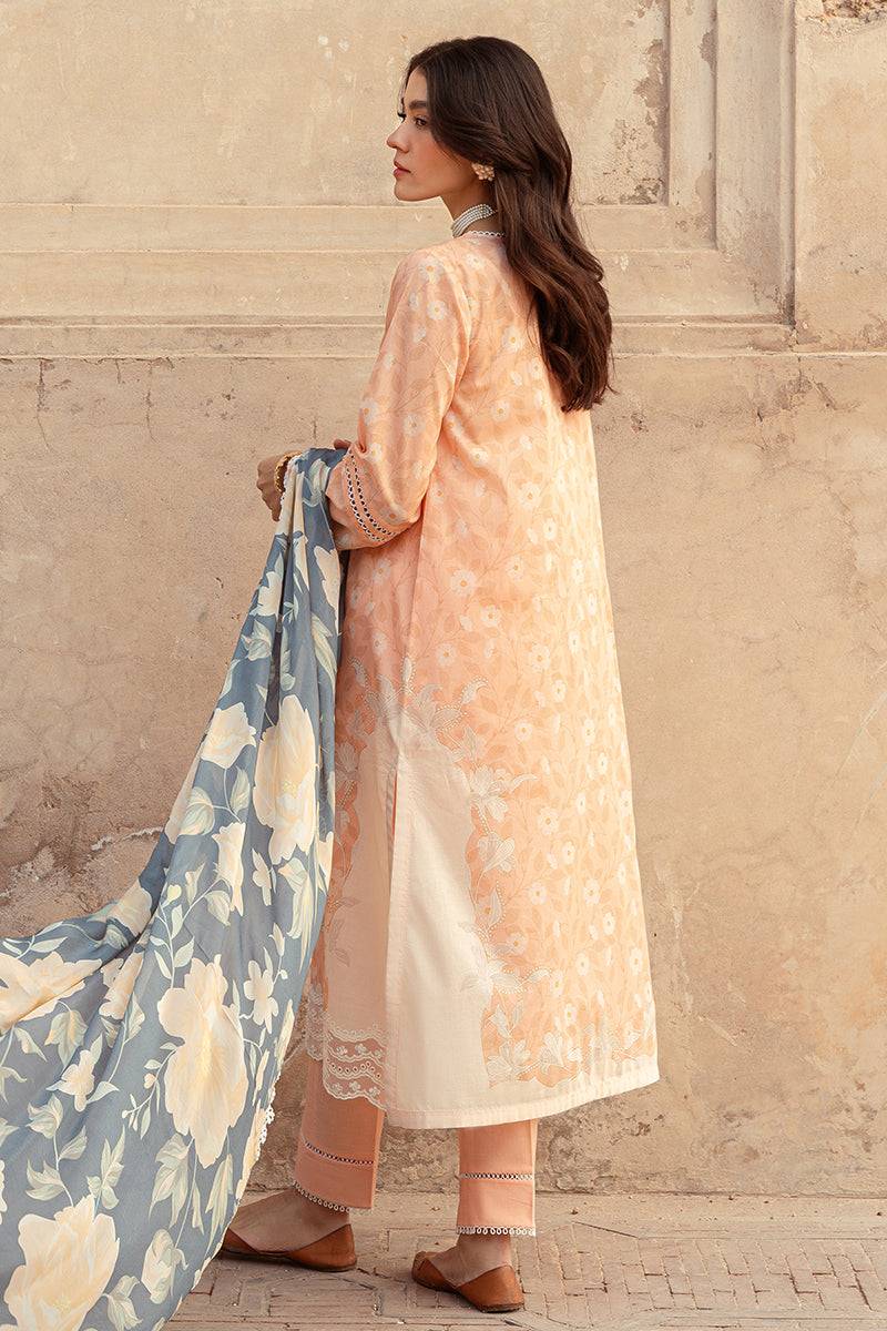 Cross Stitch | Premium Lawn 24 | SUNSET FLORA - Pakistani Designer Dress - by Cross Stitch | Type: Formal - 100% Original at Saira Sultan
