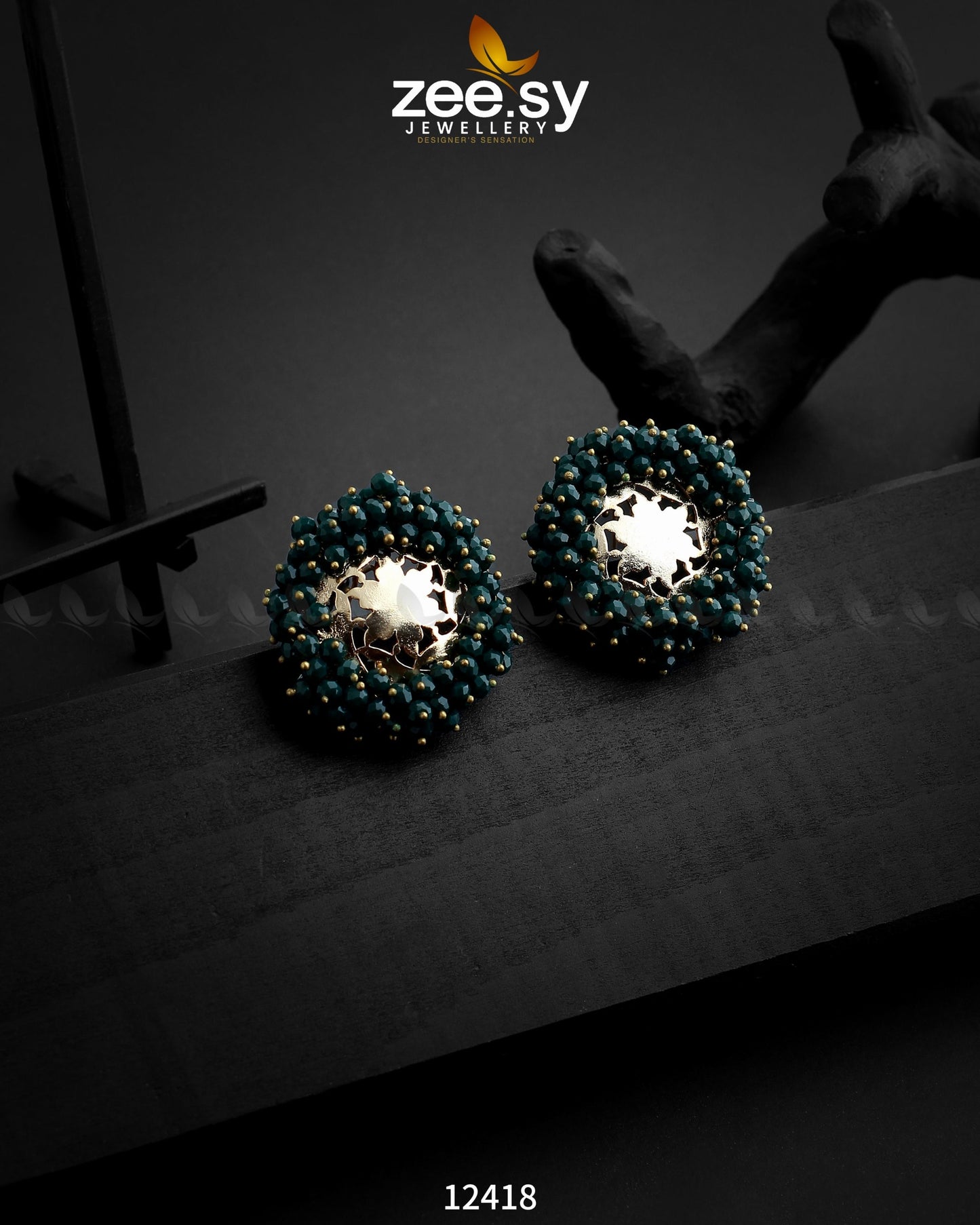 Earrings-0326 Green