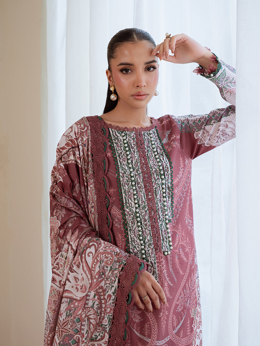 Jade | Cambric 25 | URBANE CAMBRIC PRINTS 2025 C - Pakistani Designer Dress - by Jade - Type : Ladies Clothes - 100% Original at Saira Sultan