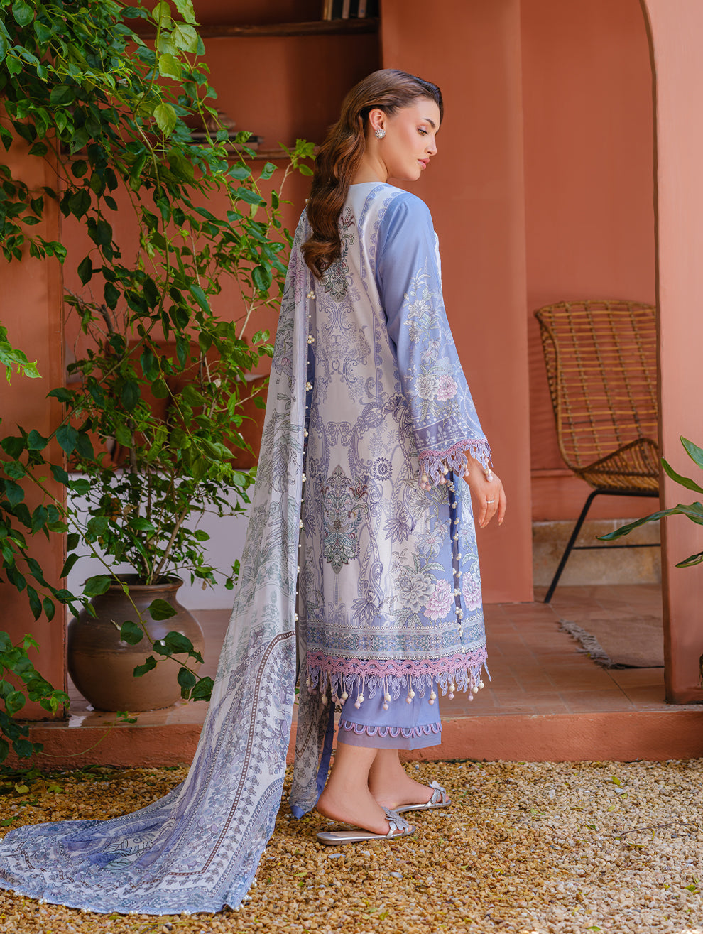 Jade | Cambric 25 | URBANE EMBROIDERED CAMBRIC 25 LB - Pakistani Designer Dress - by Jade - Type : Ladies Clothes - 100% Original at Saira Sultan