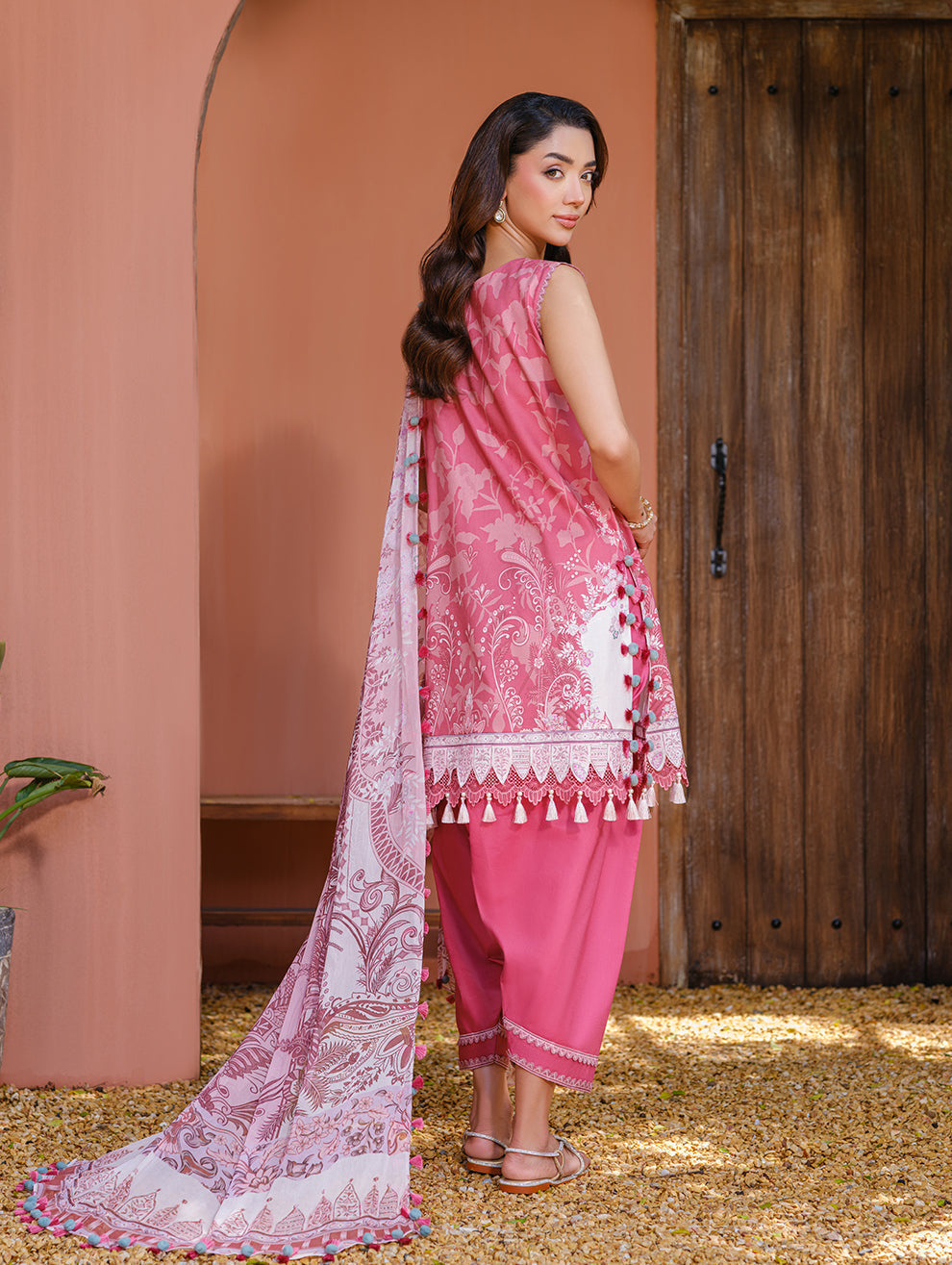 Jade | Cambric 25 | URBANE EMBROIDERED CAMBRIC 25 MUL - Pakistani Designer Dress - by Jade - Type : Ladies Clothes - 100% Original at Saira Sultan
