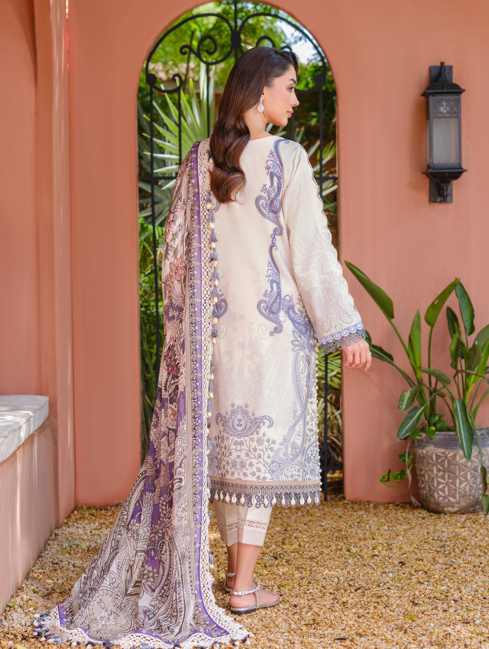 Jade | Cambric 25 | URBANE EMBROIDERED CAMBRIC 25 IV - Pakistani Designer Dress - by Jade - Type : Ladies Clothes - 100% Original at Saira Sultan