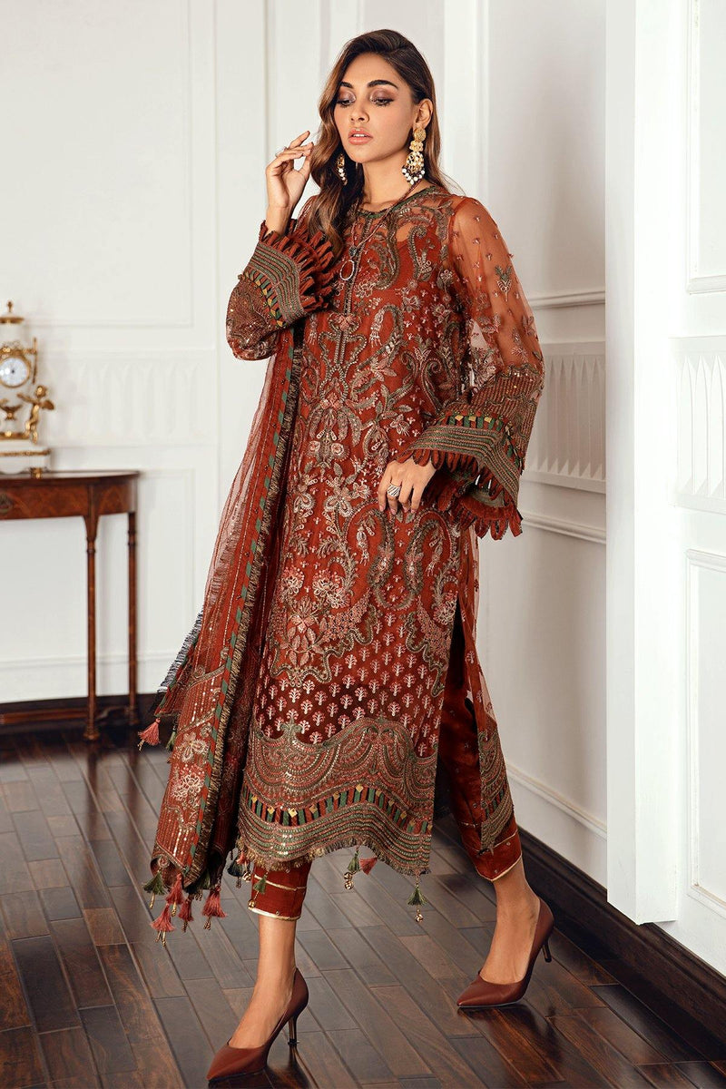Jazmin | Formals Collection | NET UN-4018 - Pakistani Designer Dress - by Jazmin | Type: Formal - 100% Original at Saira Sultan