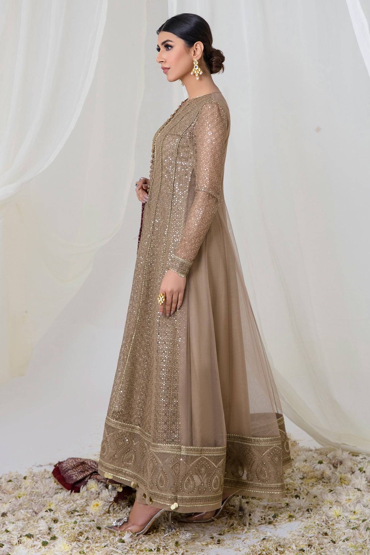 Jazmin | Embroidered Collection | HAZEL HYPE - Pakistani Designer Dress - by Jazmin | Type: Luxury - 100% Original at Saira Sultan