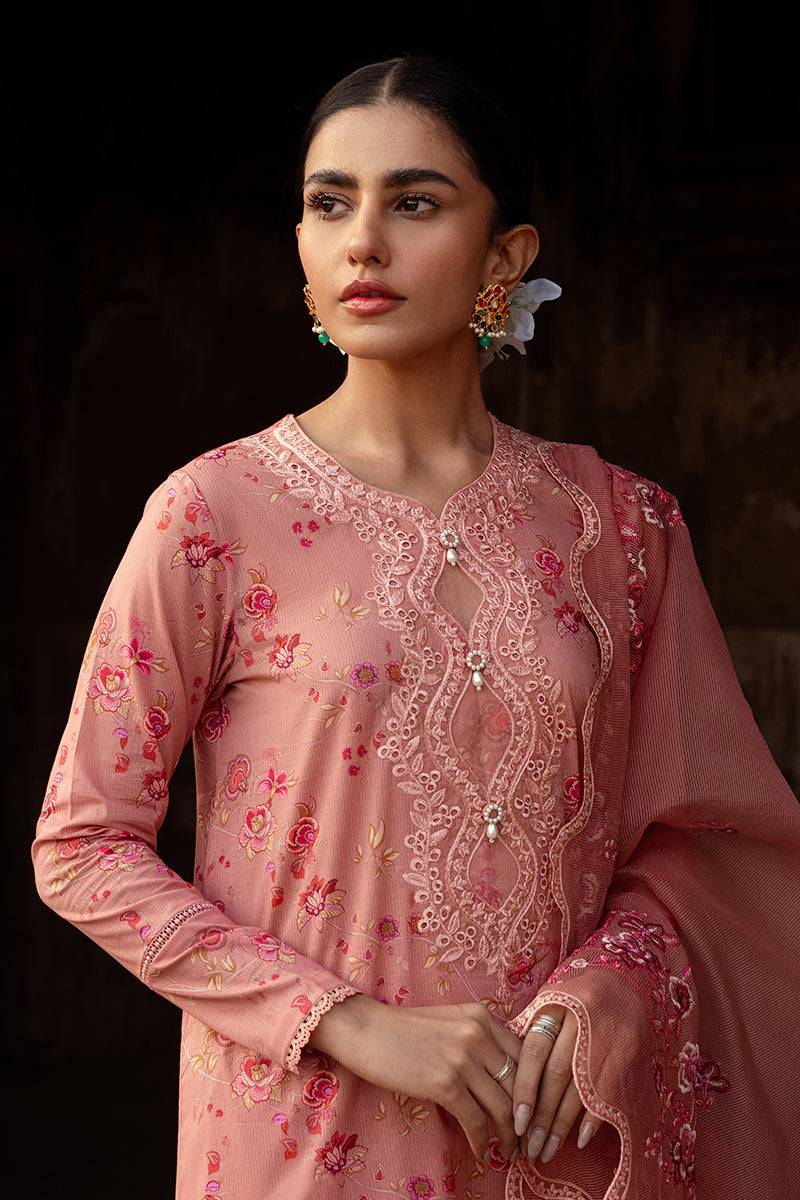 Cross Stitch | Premium Lawn 24 | APRICOT CHARM - Pakistani Designer Dress - by Cross Stitch | Type: Formal - 100% Original at Saira Sultan