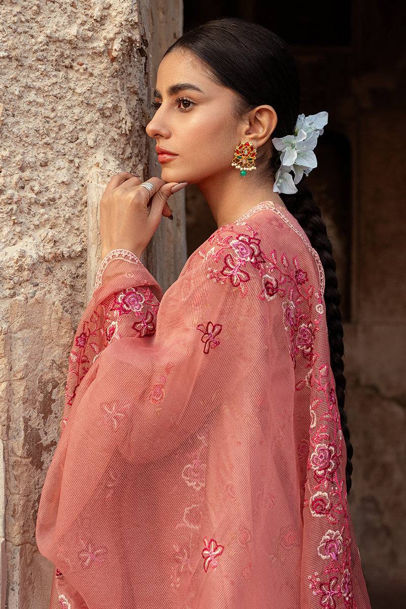 Cross Stitch | Premium Lawn 24 | APRICOT CHARM - Pakistani Designer Dress - by Cross Stitch | Type: Formal - 100% Original at Saira Sultan
