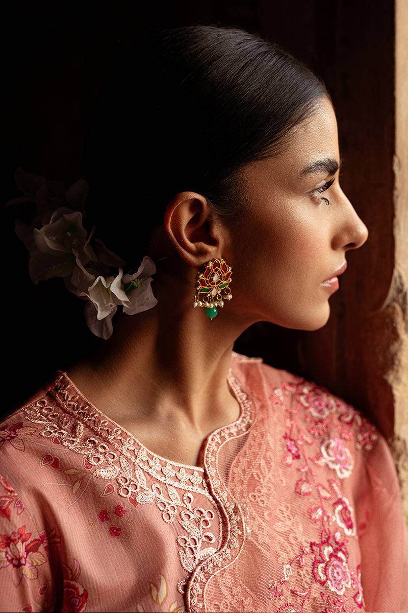 Cross Stitch | Premium Lawn 24 | APRICOT CHARM - Pakistani Designer Dress - by Cross Stitch | Type: Formal - 100% Original at Saira Sultan