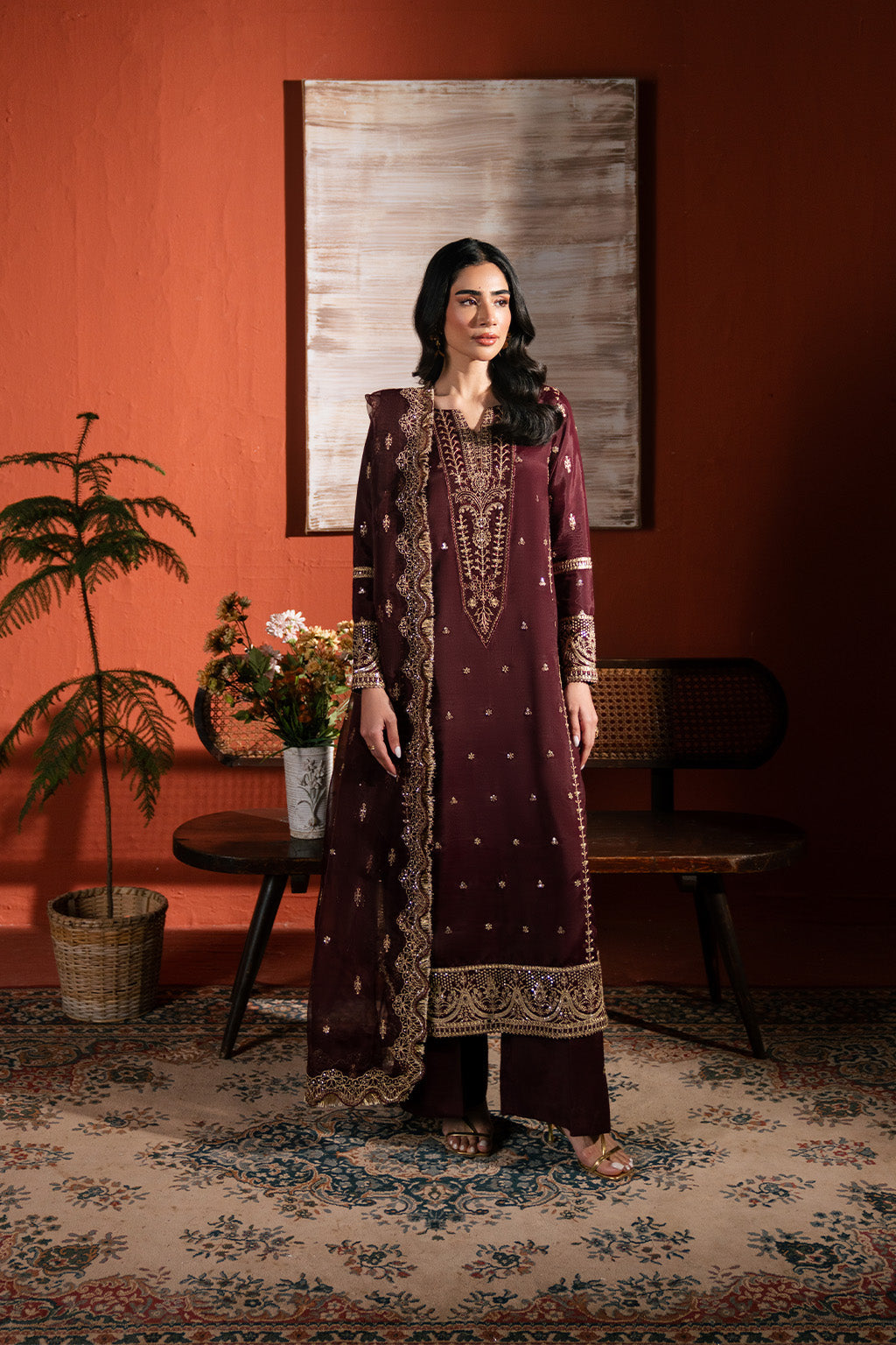Neeshay | Raw Silk | RTW-RS-05 - Pakistani Designer Dress - by Neeshay - Type : Ladies Clothes - 100% Original at Saira Sultan