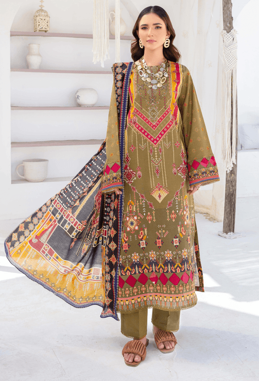 Humdum | Saira Bano Lawn 24 | D06 - Pakistani Designer Dress - by HumDum | Type: Casuals - 100% Original at Saira Sultan