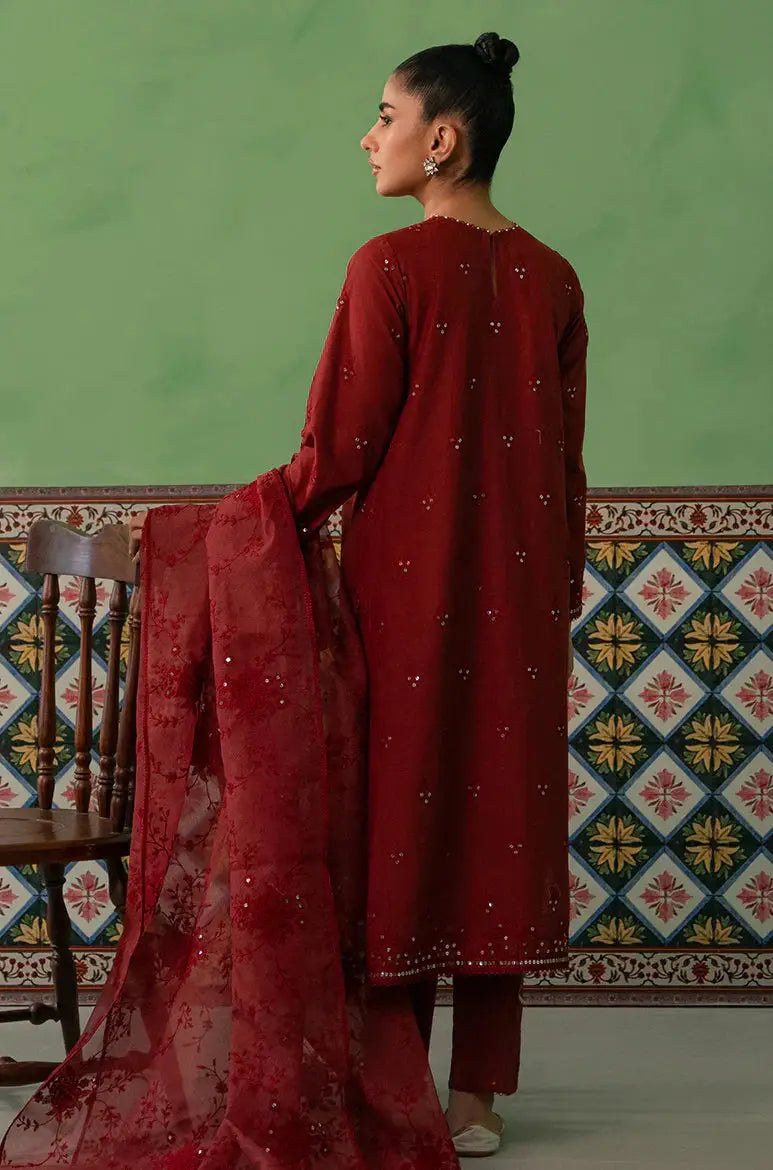 Cross Stitch | Mahiri Embroidered Collection | ROSE FLORINE - Pakistani Designer Dress - by Cross Stitch | Type: Luxury - 100% Original at Saira Sultan