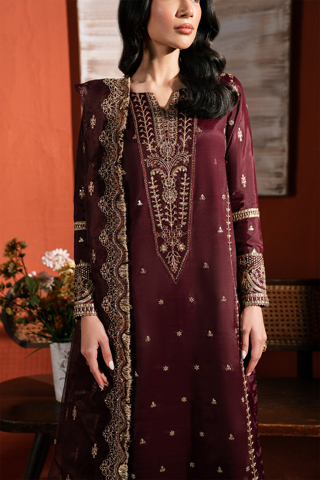 Neeshay | Raw Silk | RTW-RS-05 - Pakistani Designer Dress - by Neeshay - Type : Ladies Clothes - 100% Original at Saira Sultan