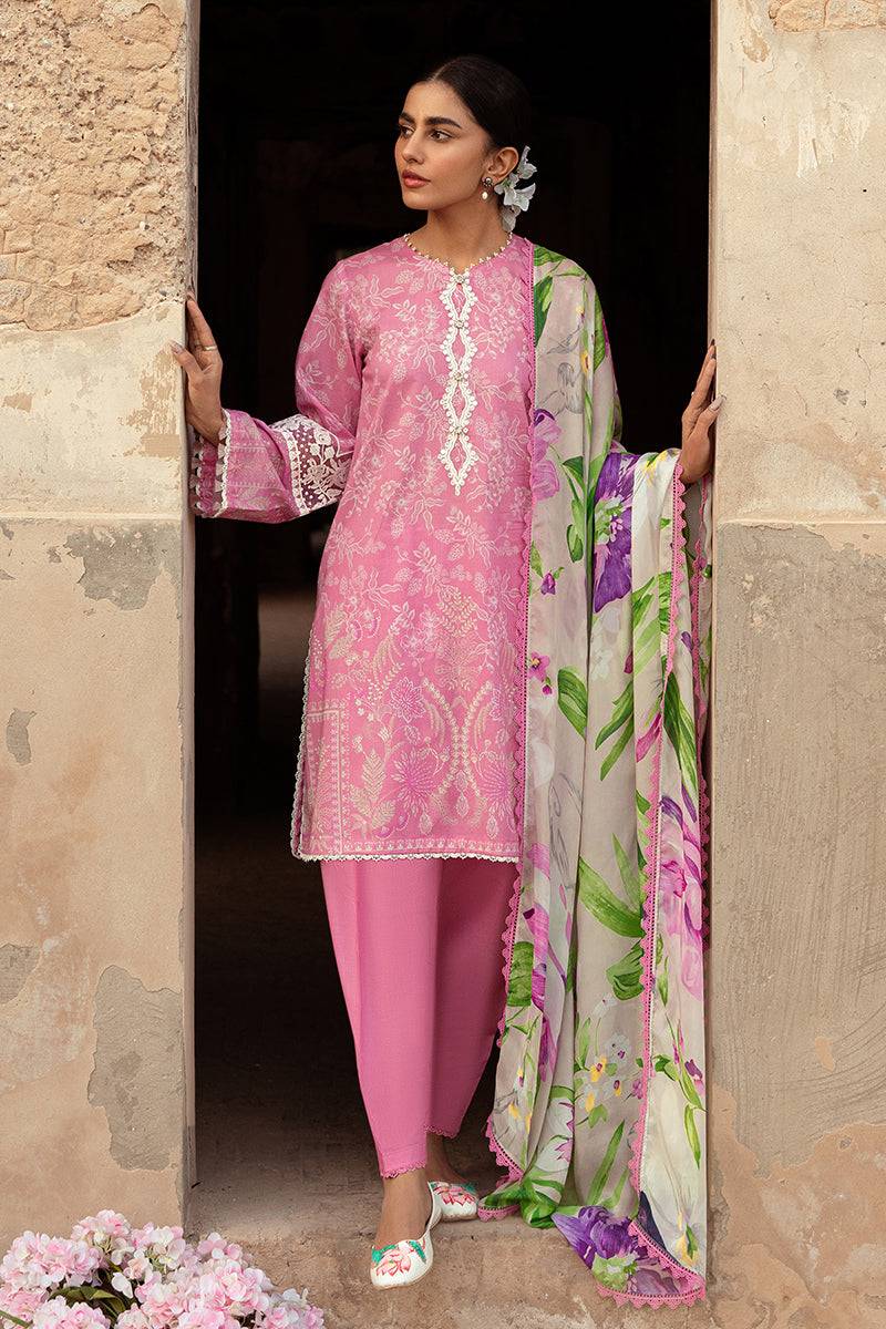 Cross Stitch | Premium Lawn 24 | CORAL FLORET - Pakistani Designer Dress - by Cross Stitch | Type: Formal - 100% Original at Saira Sultan