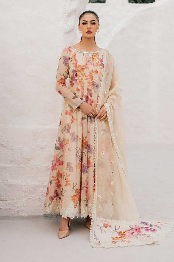 Baroque | Luxury Pret 25 | EMBROIDERED COTTON PATTI PR-1091 - Pakistani Designer Dress - by Baroque - Type : Ladies Clothes - 100% Original at Saira Sultan