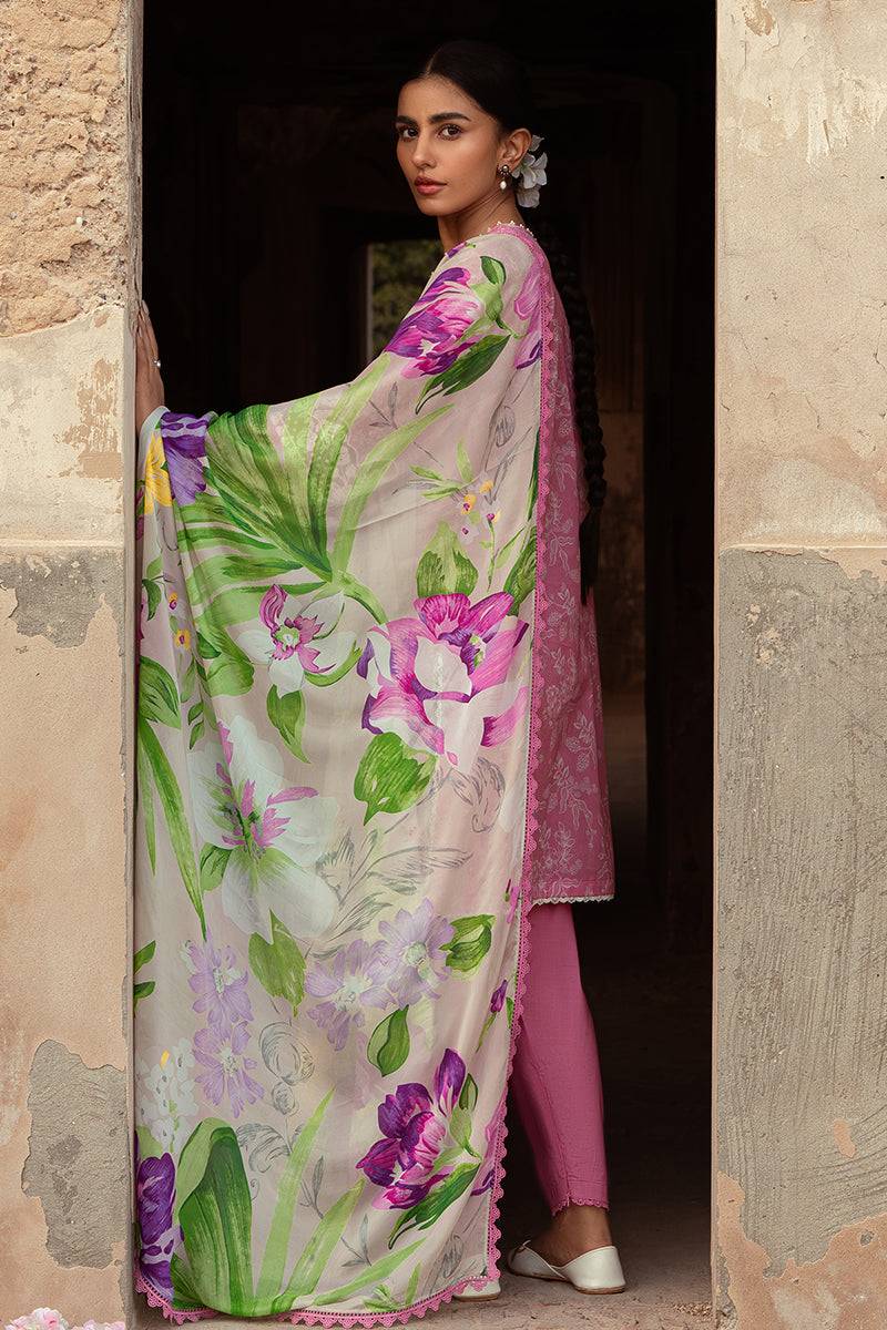 Cross Stitch | Premium Lawn 24 | CORAL FLORET - Pakistani Designer Dress - by Cross Stitch | Type: Formal - 100% Original at Saira Sultan