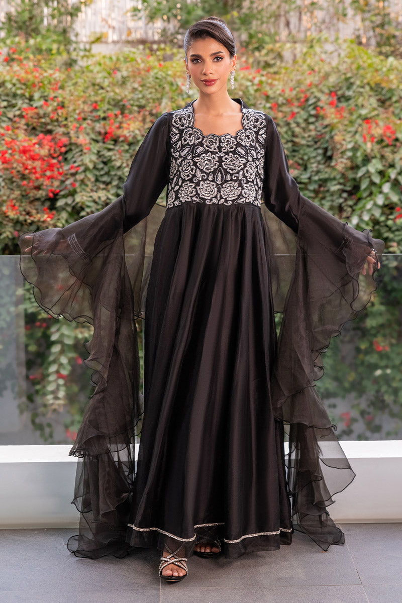 Chic Ophicial | Celenia Pret | Elegant Black Kalidar XL Black Pure Sheesha Silk