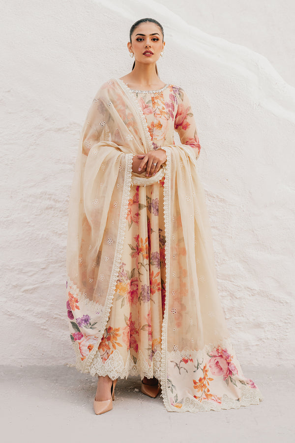 Baroque | Luxury Pret 25 | EMBROIDERED COTTON PATTI PR-1091 - Pakistani Designer Dress - by Baroque - Type : Ladies Clothes - 100% Original at Saira Sultan