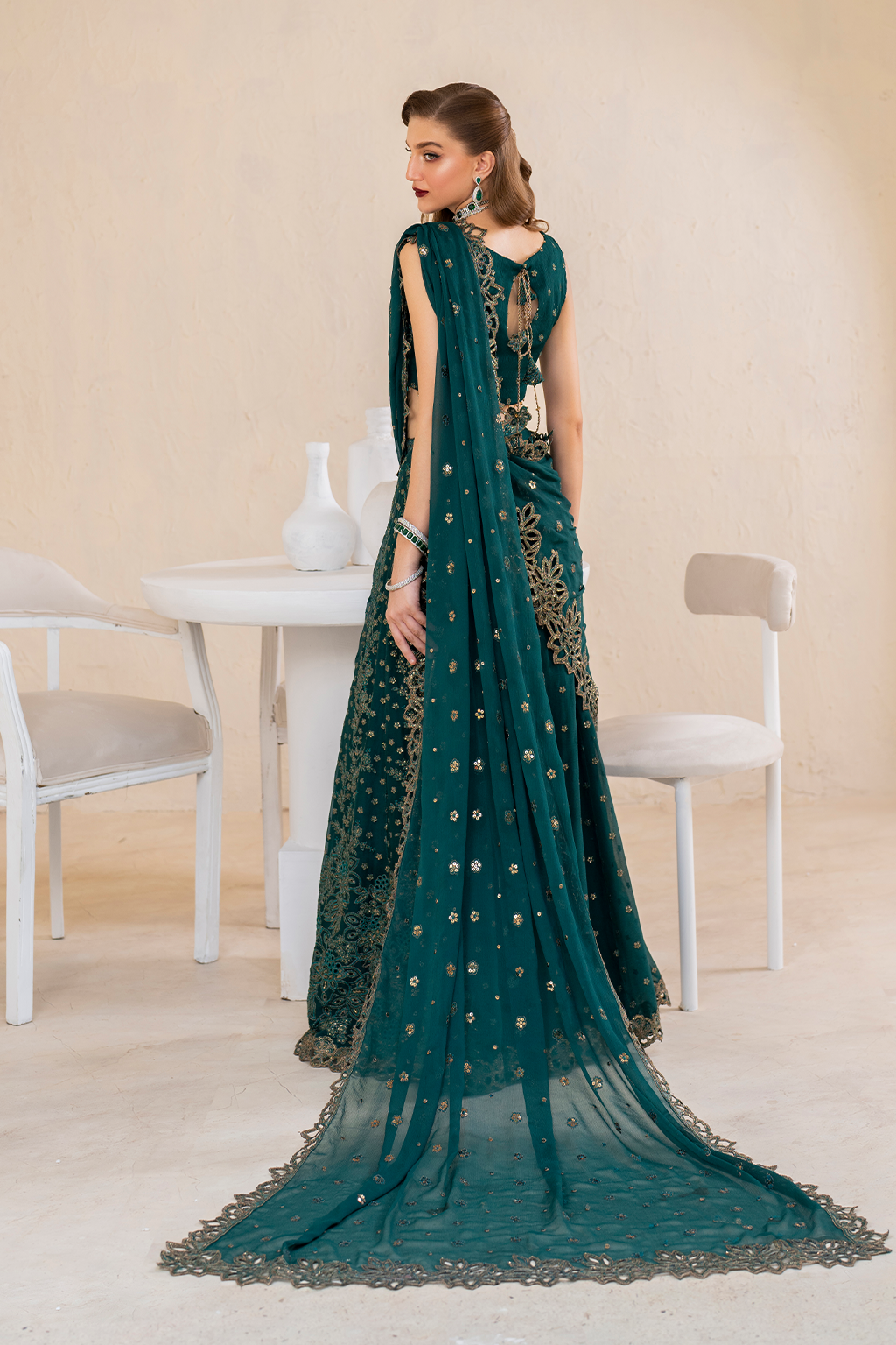 Iznik | Chinnon Chiffon | CC-47 Embroidered Chiffon - Pakistani Designer Dress - by Iznik | Type: Formal - 100% Original at Saira Sultan