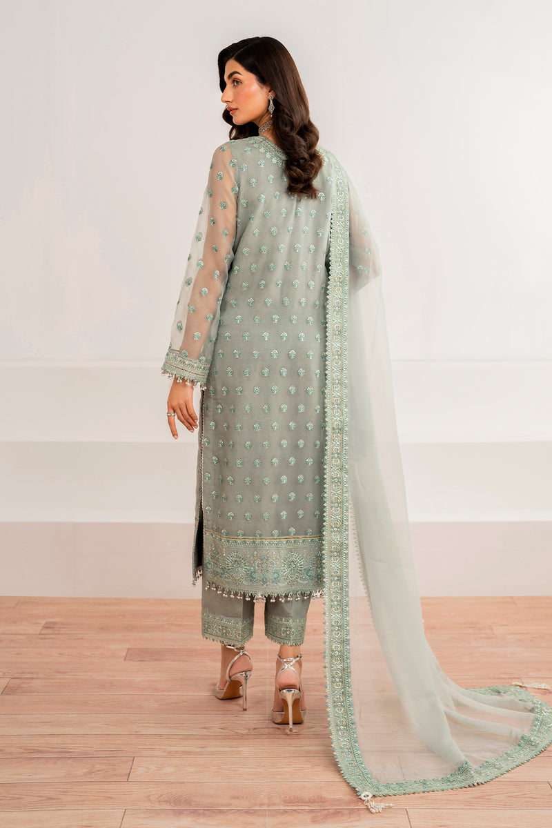 Baroque | Formal Collection | CHIFFON UF-692 S Gray Chiffon