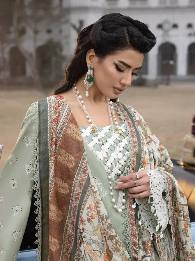 Faiza Faisal | Maya Luxury Lawn | Elena - Pakistani Designer Dress - by Faiza Faisal | Type: Luxury - 100% Original at Saira Sultan