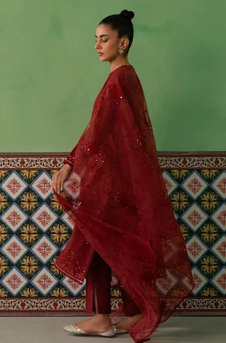 Cross Stitch | Mahiri Embroidered Collection | ROSE FLORINE - Pakistani Designer Dress - by Cross Stitch | Type: Luxury - 100% Original at Saira Sultan