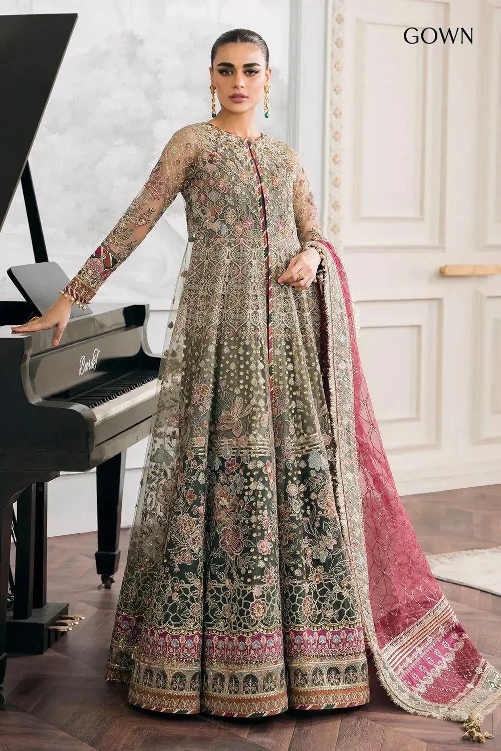 Baroque | Chantelle Embroidered Collection 2024 | CH12-02 - Pakistani Designer Dress - by Baroque | Type: Formal - 100% Original at Saira Sultan