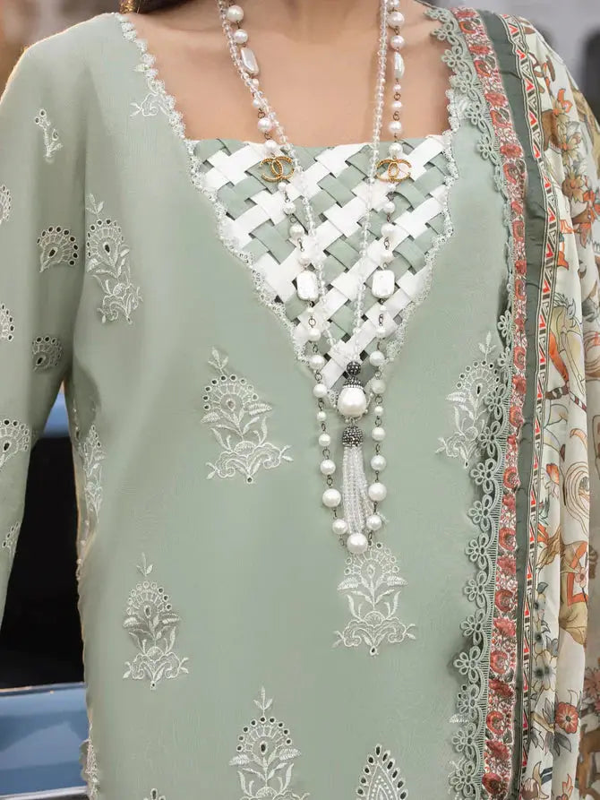 Faiza Faisal | Maya Luxury Lawn | Elena - Pakistani Designer Dress - by Faiza Faisal | Type: Luxury - 100% Original at Saira Sultan