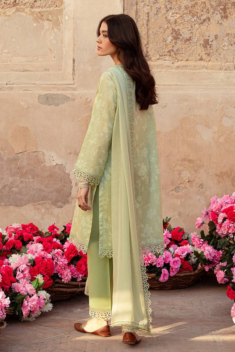 Cross Stitch | Premium Lawn 24 | MISTED GREEN - Pakistani Designer Dress - by Cross Stitch | Type: Formal - 100% Original at Saira Sultan