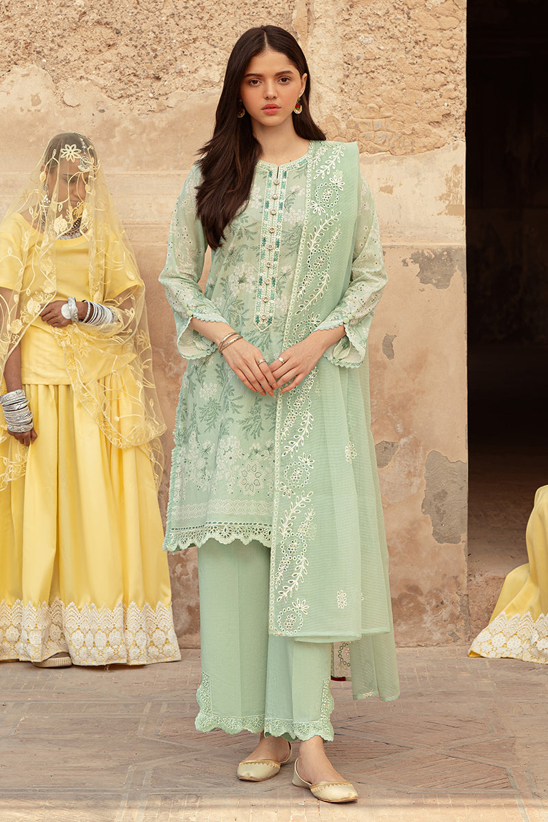 Cross Stitch | Premium Lawn 24 | ICE LILY - Pakistani Designer Dress - by Cross Stitch | Type: Formal - 100% Original at Saira Sultan
