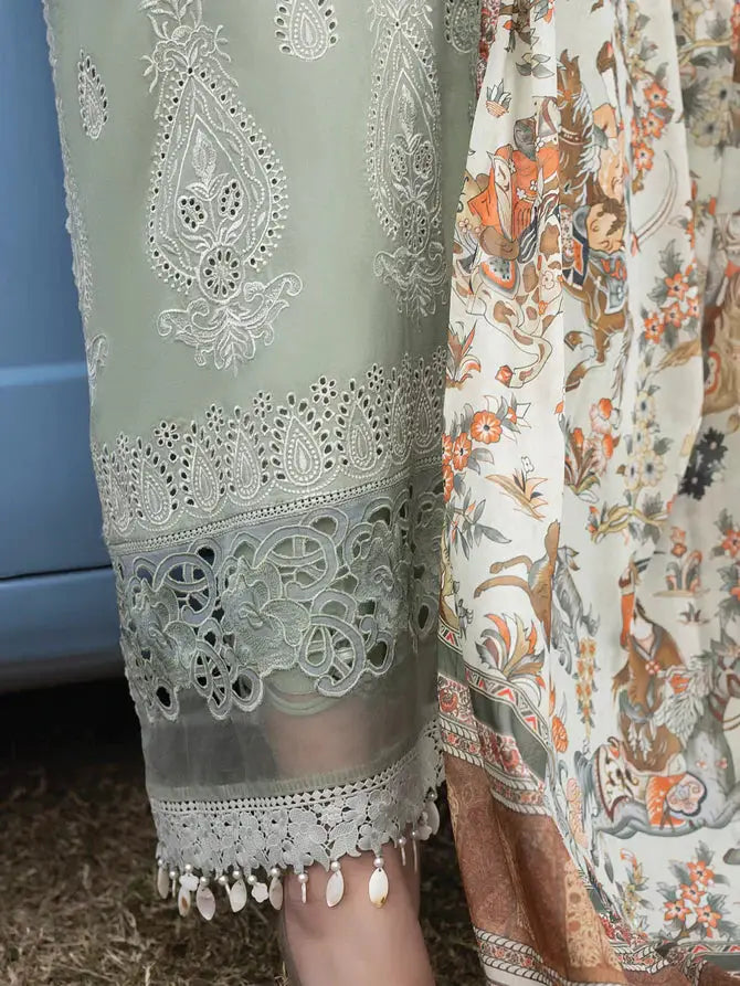 Faiza Faisal | Maya Luxury Lawn | Elena - Pakistani Designer Dress - by Faiza Faisal | Type: Luxury - 100% Original at Saira Sultan