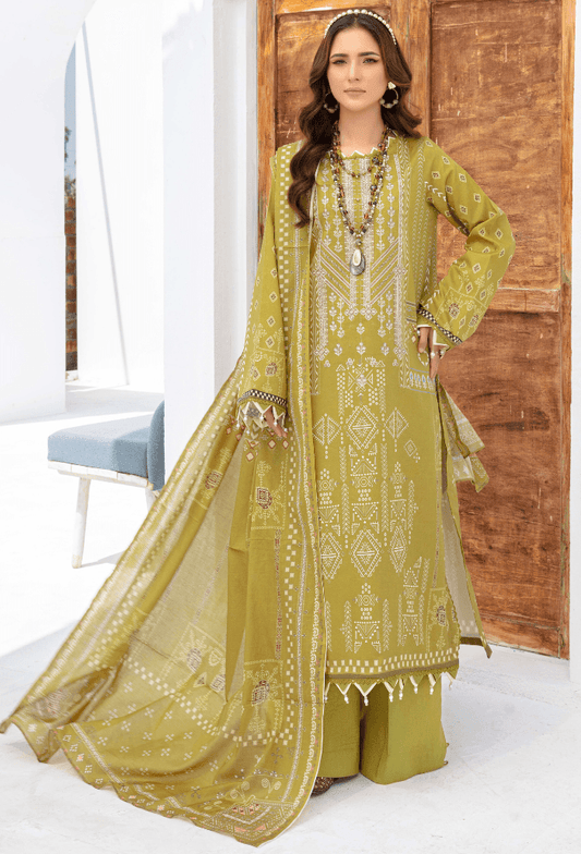 Humdum | Saira Bano Lawn 24 | D04 - Pakistani Designer Dress - by HumDum | Type: Casuals - 100% Original at Saira Sultan