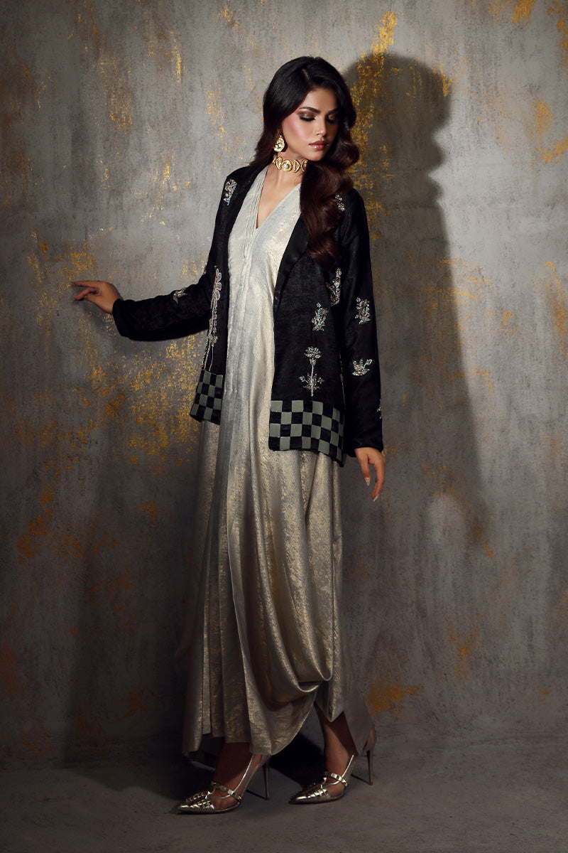 Wardha Saleem | Luxury Pret Fusion Wear | CYLA XL Ice Blue Velvet Silk