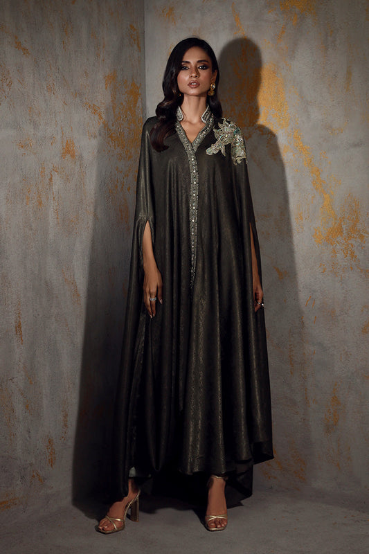 Wardha Saleem | Luxury Pret Fusion Wear | RIA XS Gray Silk