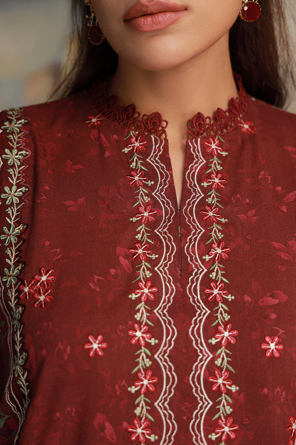 Sahar | Fall 25 | Crimson Amour - Pakistani Designer Dress - by Sahar - Type : Ladies Clothes - 100% Original at Saira Sultan