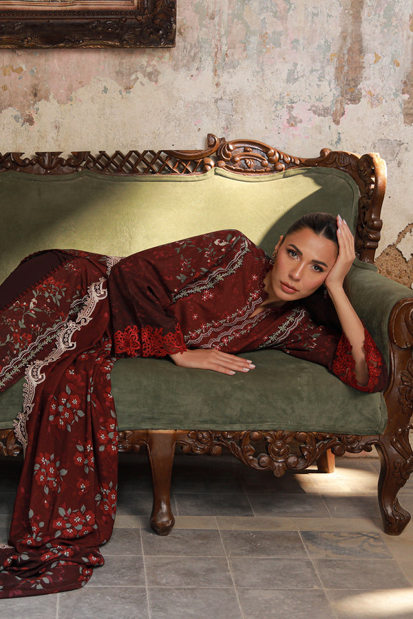 Sahar | Fall 25 | Crimson Amour - Pakistani Designer Dress - by Sahar - Type : Ladies Clothes - 100% Original at Saira Sultan
