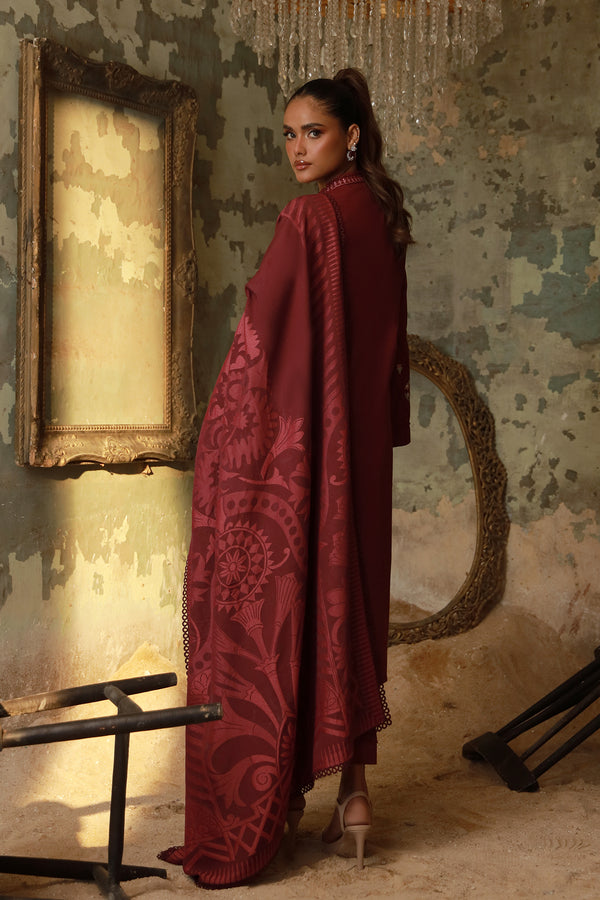Sahar | Fall 25 |Royal Berry - Pakistani Designer Dress - by Sahar - Type : Ladies Clothes - 100% Original at Saira Sultan