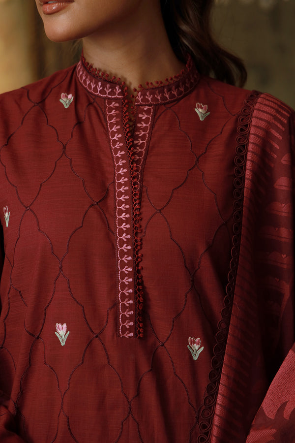 Sahar | Fall 25 |Royal Berry - Pakistani Designer Dress - by Sahar - Type : Ladies Clothes - 100% Original at Saira Sultan