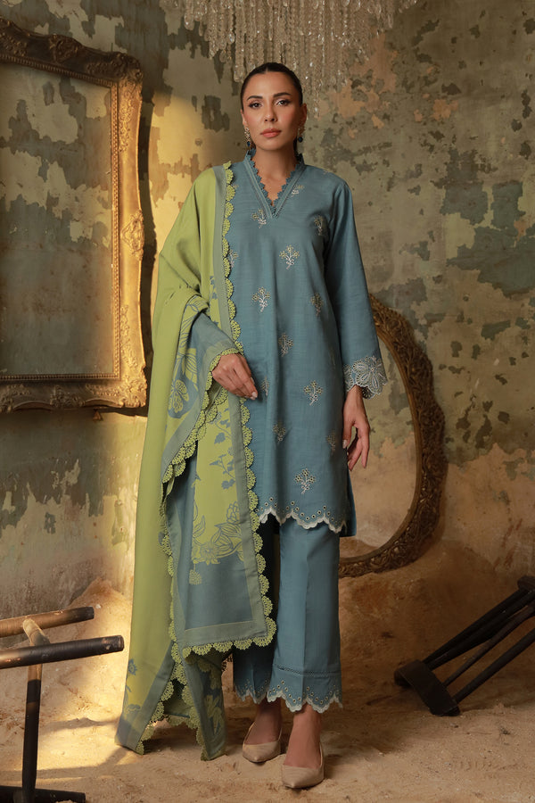 Sahar | Fall 25 | Aqua Meadow - Pakistani Designer Dress - by Sahar - Type : Ladies Clothes - 100% Original at Saira Sultan