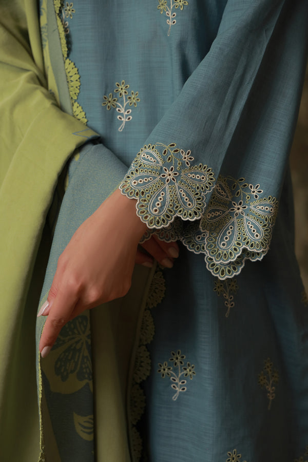 Sahar | Fall 25 | Aqua Meadow - Pakistani Designer Dress - by Sahar - Type : Ladies Clothes - 100% Original at Saira Sultan