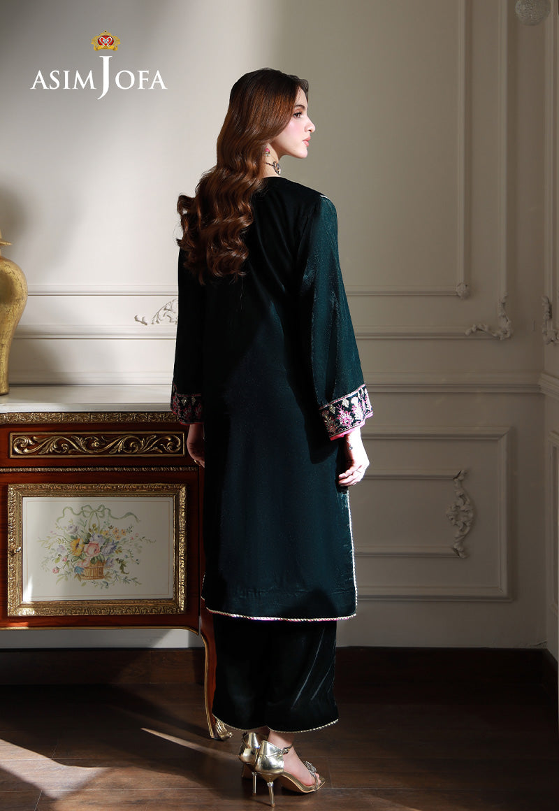 Asim Jofa | Velvet Edit | AJVG-05 M Sea Green Velvet