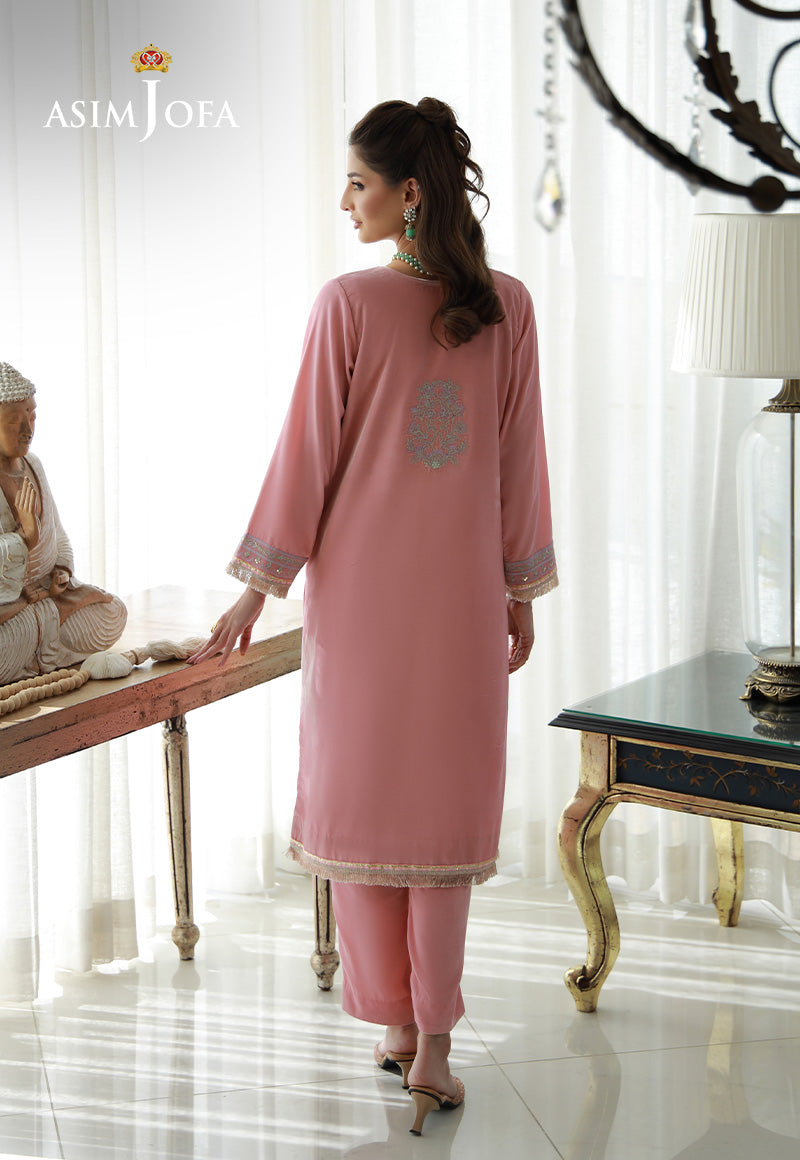 Asim Jofa | Velvet Edit | AJVG-12 M Pink Velvet