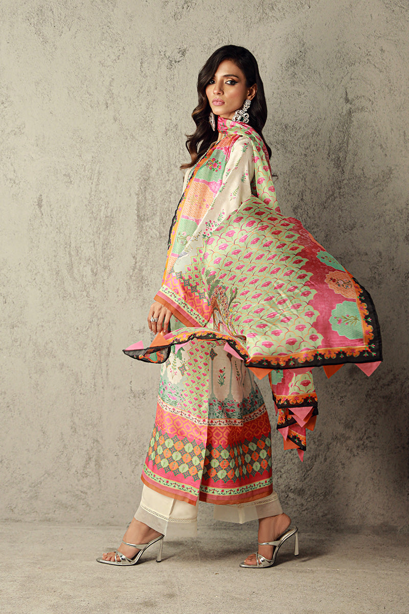 Wardha Saleem | Luxury Pret Traditional Wear | SARA XL Off White Pure Raw Silk