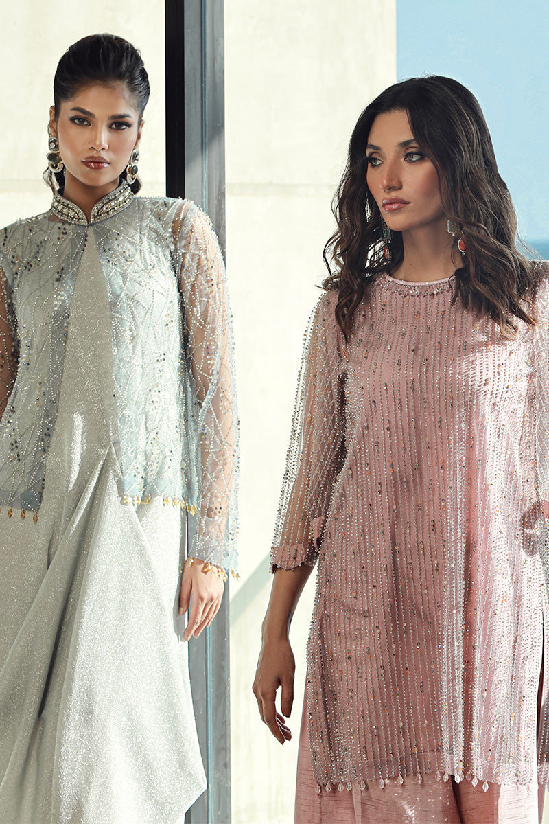 Wardha Saleem | Luxury Pret Fusion Wear | AVA (2PC) M Powder Pink Female