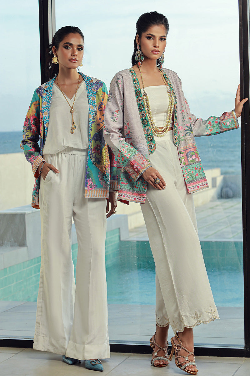 Wardha Saleem | Luxury Pret Fusion Wear | VIVIE M Off White Female