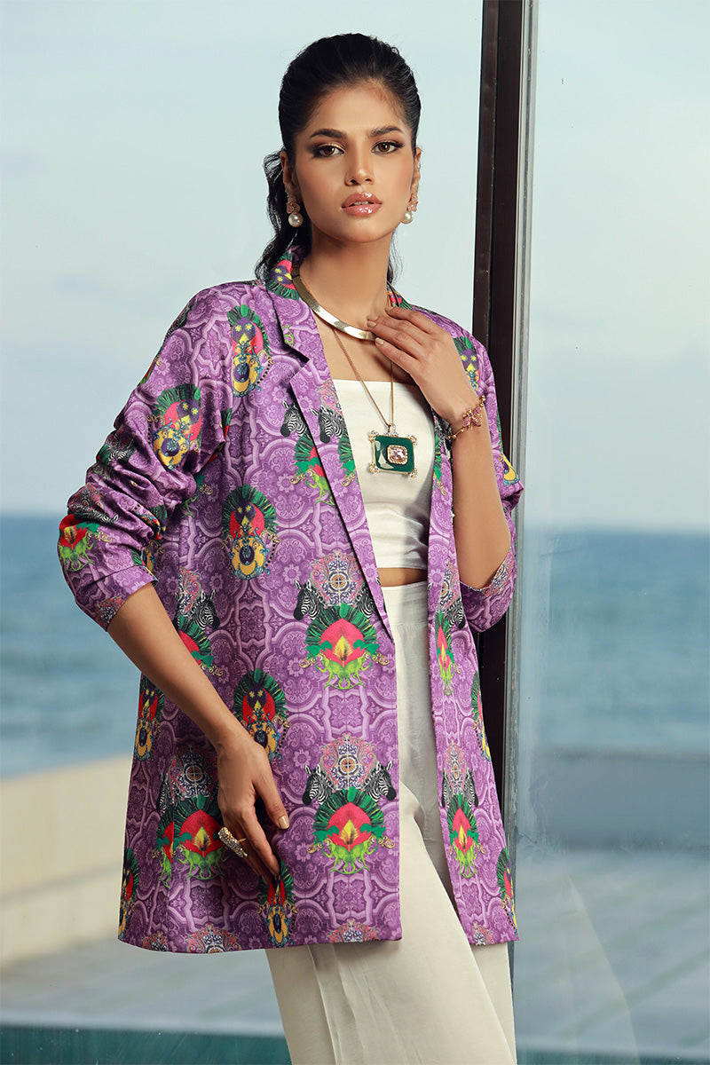 Wardha Saleem | Luxury Pret Fusion Wear | IVAN L Off White Indian Raw Silk