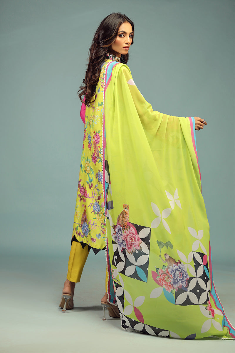 Wardha Saleem | Luxury Pret Traditional Wear | SHIKARGAH SHIRT WITH DUPATTA ( 2 PC) S Magenta Cotton Silk