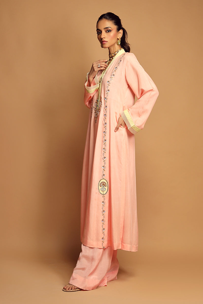 Wardha Saleem | Luxury Pret Traditional Wear | ALLURE (2PC) XL Pink Cotton Silk